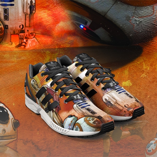 アディダスから、スター・ウォーズ公式グラフィックがスニーカーカスタマイズアプリmi ZX Flux Photo APPに登場