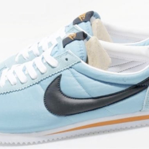 NIKE CORTEZ NYLON MINERAL BLUE/BRIGHT MANDARIN