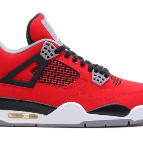 NIKE AIR JORDAN 4 RETRO FIRE RED/WHITE-BLACK-CEMENT GREY