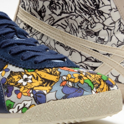 オニツカタイガーは、テキスタイルグラフィックブランド nowartt とのコラボレーションモデルを発売