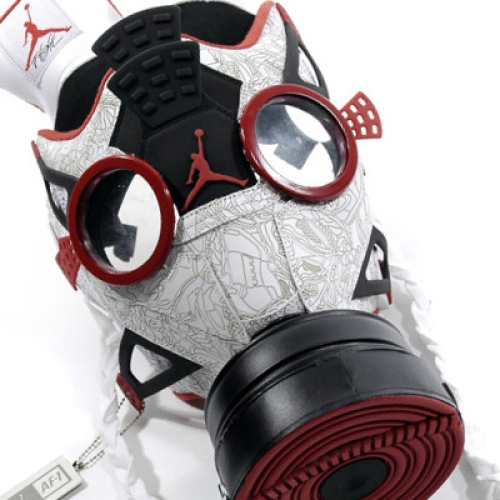 Air Jordan Fusion 4 Gas Mask by Freehand Profit